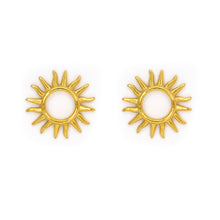 Load image into Gallery viewer, stud earrings with sun