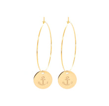 Load image into Gallery viewer, Lil' Tokens ~ Anchor Hoops