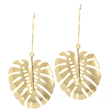 Load image into Gallery viewer, Bali Leaf Hoops ~ Salty Pendants