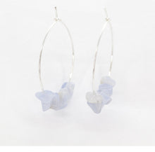 Load image into Gallery viewer, Rock Candy ~ Blue Lace Agate Hoops