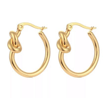Load image into Gallery viewer, Knot Hoops ~ Salty Babes