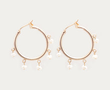 Load image into Gallery viewer, Malibu Mini Hoops  ~ Salty Shells