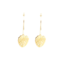 Load image into Gallery viewer, Bali Leaf Hoops ~ Salty Pendants